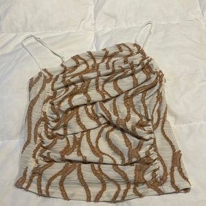 Free People - Tan Pattern Tank